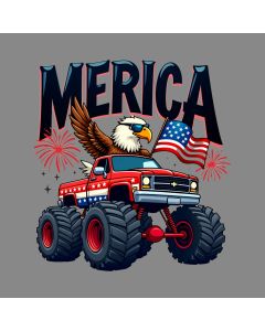 America: Soaring Free Over Fireworks And Freedom