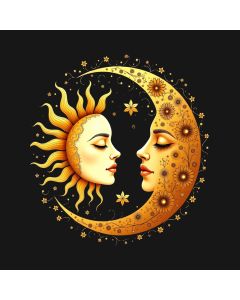 Sun And Moon In A Celestial Embrace: Eternal Dawn And Dusk