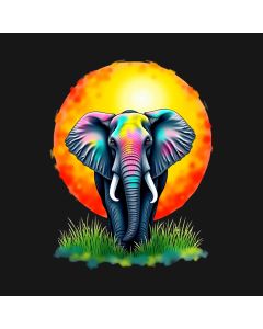 Majestic Dawn: The Spectrum Of An Awakening Elephant