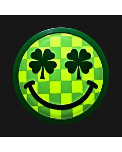 Smiley'S Luck: Four-Leaf Clovers And Neon Glimmer