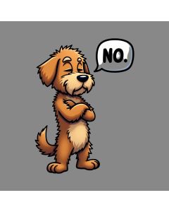 No.' Silence Of The Sassy Canine