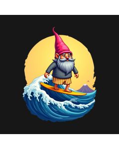 Text: Surf'S Up, Waving Wisdom From The Gnome Ocean